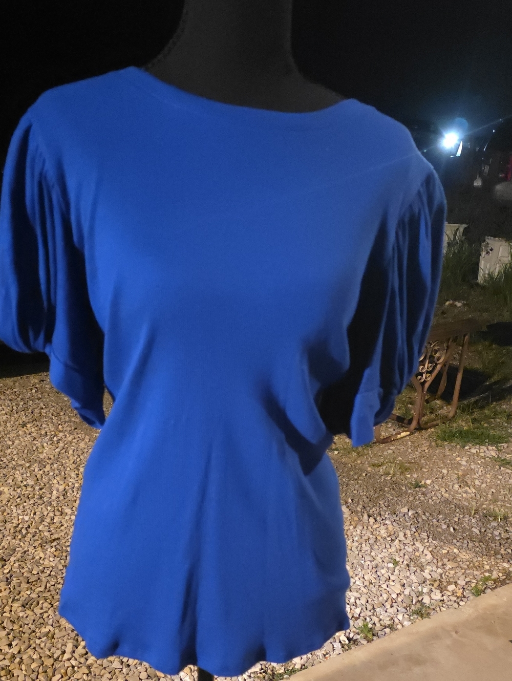 Vince Camuto Bold Blue Short-Sleeve Crewneck Tee